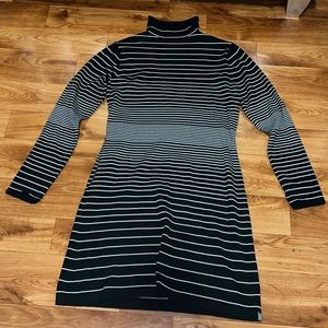 Title nine striped turtle neck dress size medium